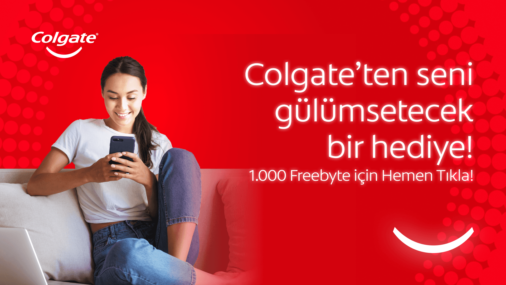 Colgate'den 1.000 FreeByte hediye!